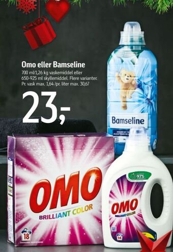 Føtex Omo vaskemiddel-flydende tilbud