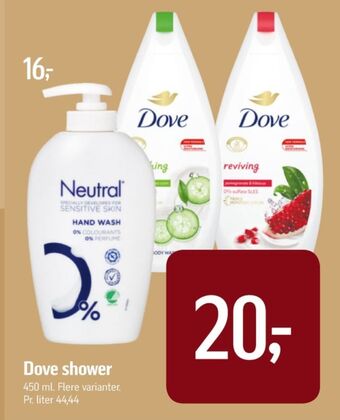 Føtex Dove bodyshampoo tilbud