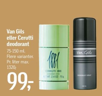 Føtex Van gils deospray tilbud