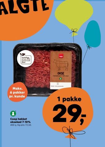 Kvickly Coop hakket oksekød tilbud