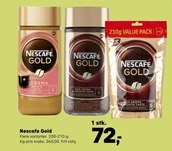 Kvickly Gold crema instant kaffe tilbud
