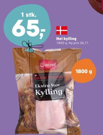 SuperBrugsen Rose kylling tilbud