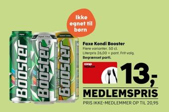 SuperBrugsen Booster energidrik tilbud