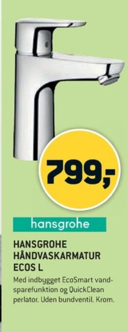 XL-BYG Hansgrohe håndvaskarmatur tilbud