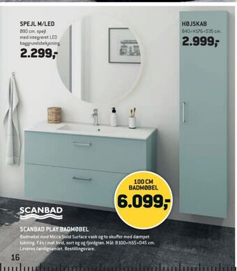 XL-BYG Scanbad badmøbel tilbud