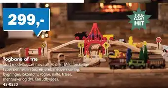 Biltema Togbane af træ tilbud