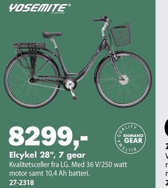 Elcykel 28", 7 gear