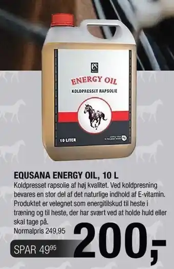 Land & Fritid Equsana energy oil 10 l tilbud
