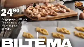 Biltema Bagepapir 50 stk tilbud
