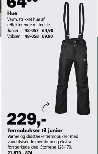 Termobukser til junior