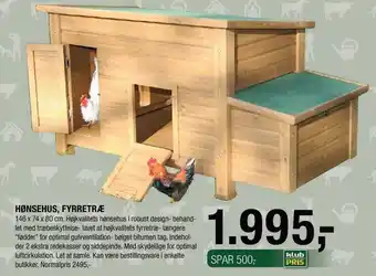 Land & Fritid Hønsehus, fyrretræ tilbud