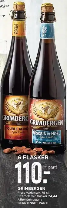 MENY Grimbergen 6 fl. tilbud