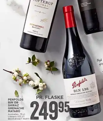 MENY Penfolds bin 138 shiraz grenache mataro tilbud
