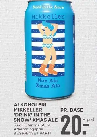 MENY Alkoholfri mikkeller "drink" in the snow xmas ale tilbud