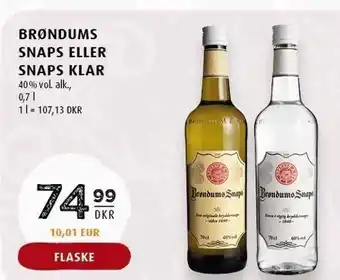 Scandinavian Park Brøndums snaps el. snaps klar tilbud