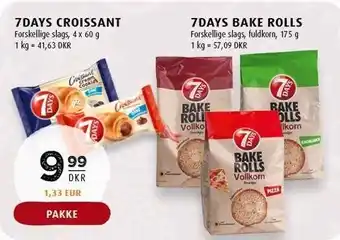 7days croissant el. bake rolls