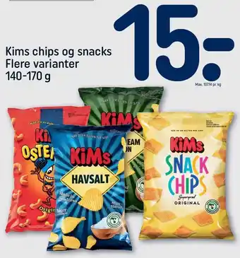 REMA 1000 Kis chips og snacks tilbud
