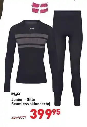 Intersport H2on gillo seamless skiundertøj tilbud
