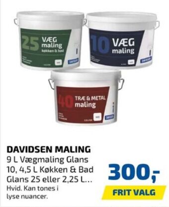 Davidsen Davidsen maling tilbud