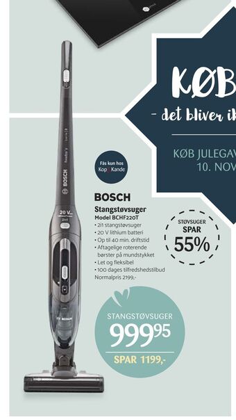 Kop & Kande Stangstøvsuger tilbud