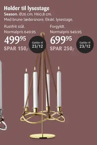 Kop & Kande Holder til lysestage tilbud
