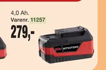 Harald Nyborg Mitsutomo - battery 18 v li-ion 4.0 ah tilbud
