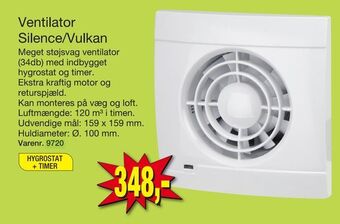 Harald Nyborg Ventilator silence/vulkan tilbud