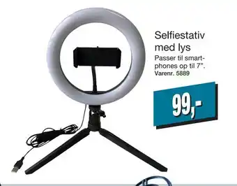 Selfiestativ med lys
