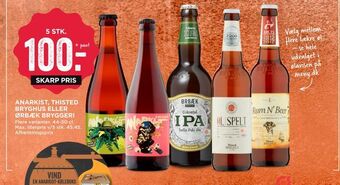 MENY Anarkist, thisted bryghus eller ørbæk bryggeri tilbud