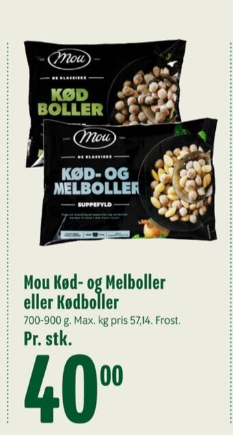 Min Købmand Mou kødboller tilbud