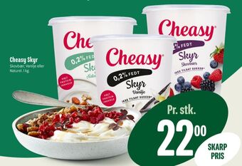 Min Købmand Cheasy skyr skovbær tilbud