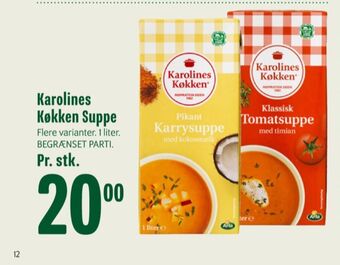 Min Købmand Karolines karrysuppe tilbud