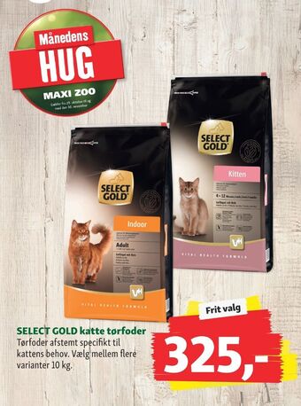 Maxi Zoo Select gold kattefoder tilbud
