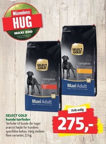 Maxi Zoo Select gold hundefoder tilbud