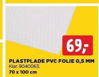 jem & fix Plastplade pvc folie 0,5 mm tilbud