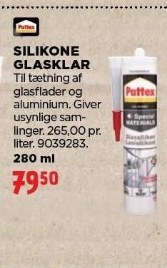 jem & fix Silikone glasklar tilbud