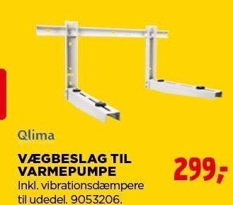 jem & fix Vægbeslag til varmepumpe tilbud