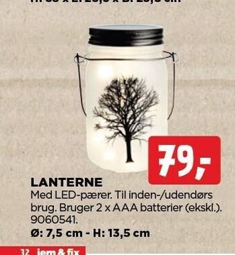 jem & fix Lanterne tilbud