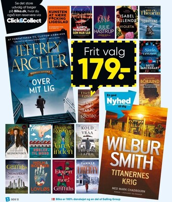 Bilka Frit valg - bøger tilbud