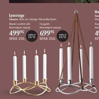 Kop & Kande Lysestage tilbud