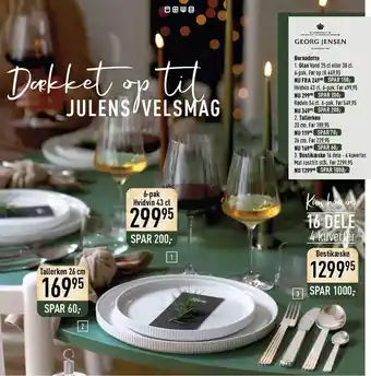 Imerco Bernadotte glas, tallerken el. bestikæske tilbud