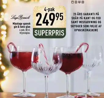 Imerco Mixology spansk gin & tonic glas 4-pk tilbud