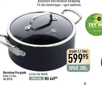 Imerco Barcelona pro gryde tilbud