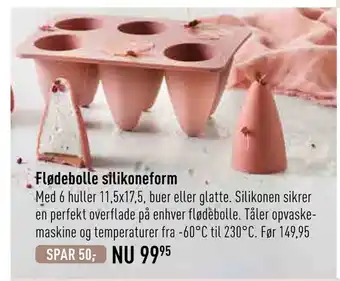 Flødebolle silikoneform