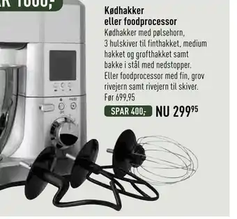 Kødhakker eller foodprocessor