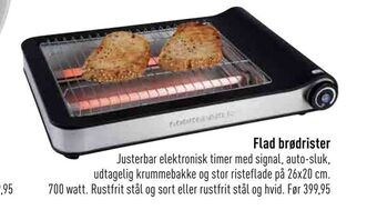 Imerco Flad brødrister tilbud