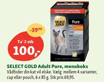 Maxi Zoo Select gold adult pure, menuboks tilbud