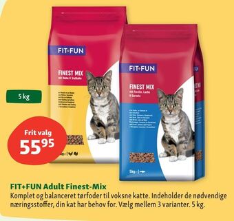 Maxi Zoo Fit+fun adult finest-mix tilbud