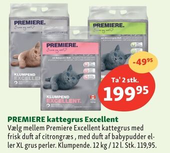 Maxi Zoo Premiere kattegrus excellent tilbud