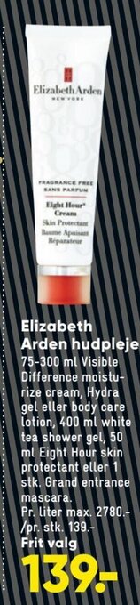 Bilka Elizabeth Arden hudpleje tilbud